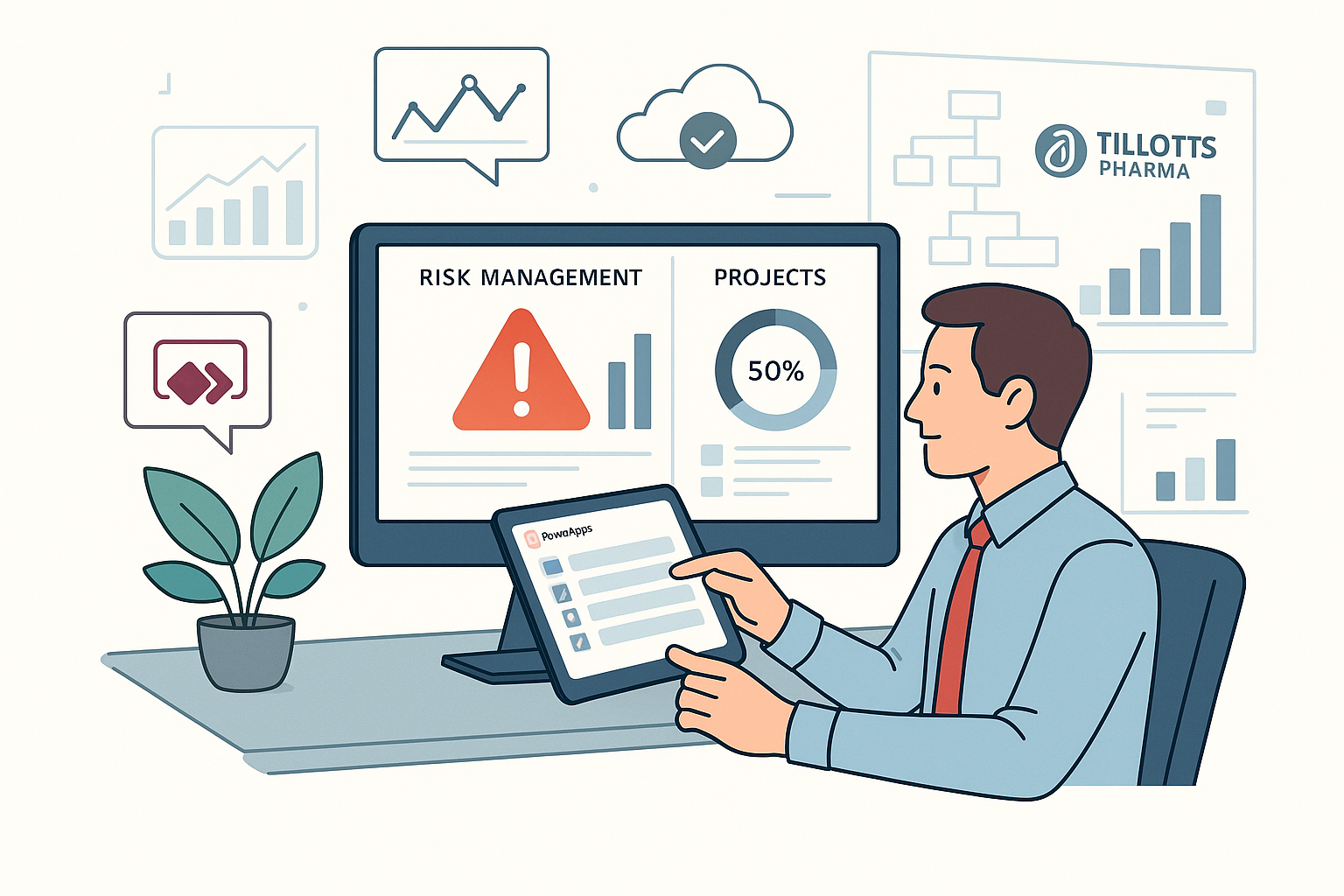 Transforming Risk & Project Management for Tillotts Pharma with PowerApps: Achieving Real-Time Risk Visibility and Enhanced Efficiency